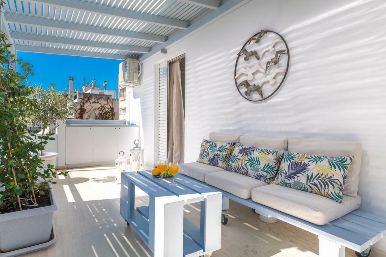 Ferienwohnung Melidi Luxury Penthouse In Koukaki Athen Exterior foto
