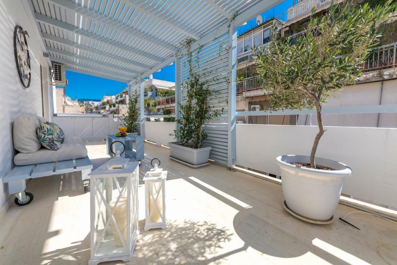 Ferienwohnung Melidi Luxury Penthouse In Koukaki Athen Exterior foto