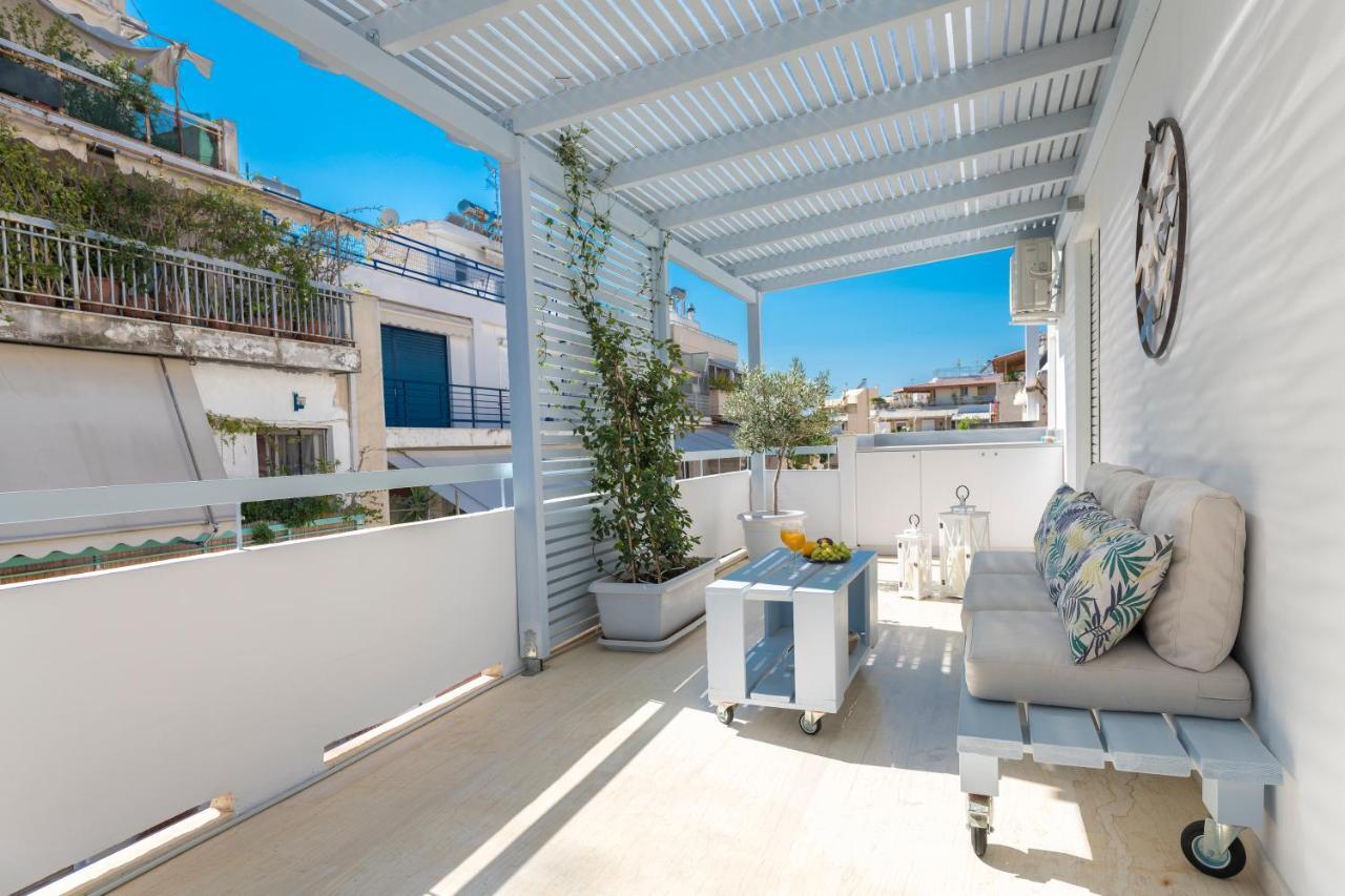 Ferienwohnung Melidi Luxury Penthouse In Koukaki Athen Exterior foto